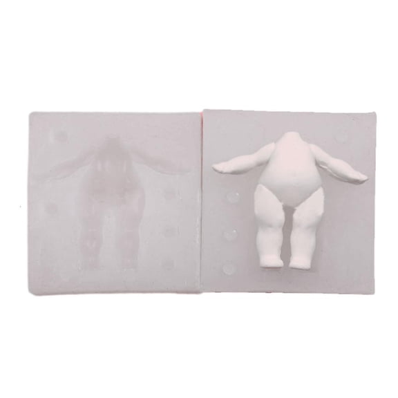 lanema Dolls Body Leg Model Silicone Fondant Molds Plasters Clay Molds Craft Cake Decorating Baking Tool