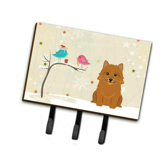 Carolines Treasures BB2492TH68 Christmas Presents Between Friends Norwich Terrier Leash or Key Holder