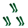 thumbnail image 3 of kurtrusly Football Socks With Style - Comfortable And Breathable For Field And Exercise Does Not Stuffy The Feet Solid Color Socks green Children's code 3Set, 3 of 6