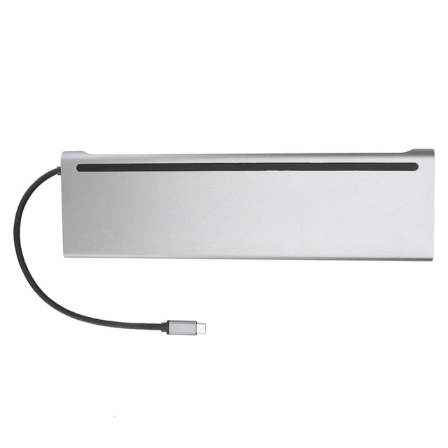 12-in-1 USB Docking Station, Aluminum Alloy Backward Compatibility Docking, Notebook For Type-C Notebooks