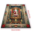 thumbnail image 7 of Cififendec Oversized Christmas 3D Visual Area Rug, 31.5"×19.68", Vintage Santa Themed Embossed Floor Mat for Xmas Living Room Floor Laying, 7 of 7