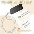 thumbnail image 3 of Uxcell Metal Chain Phone Lanyard, Anti Theft Crossbody Phone Strap for Bags and Wallets Silver 1.2 in, 3 of 7