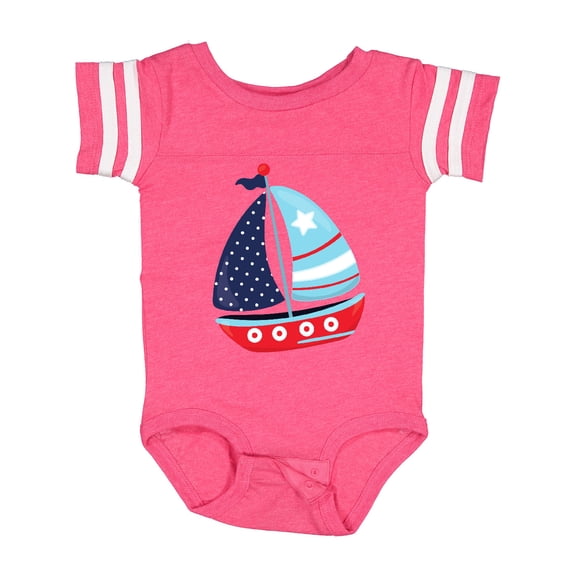 Inktastic Sailing Boat, Sailor, Sailing, Boat, Ship, Sails Boys Baby Bodysuit