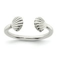 thumbnail image 1 of Solid 925 Sterling Silver Shell Ring Band Size 6, 1 of 4