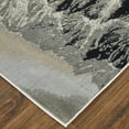 thumbnail image 4 of Feizy Jewel Modern Abstract, Silver/Gray, 7'10" x 10' Area Rug Easy Care Stain Resistant Fade Resistant Bohemian & Eclectic Watercolor Floor Rug for Living room Bedroom, 4 of 10