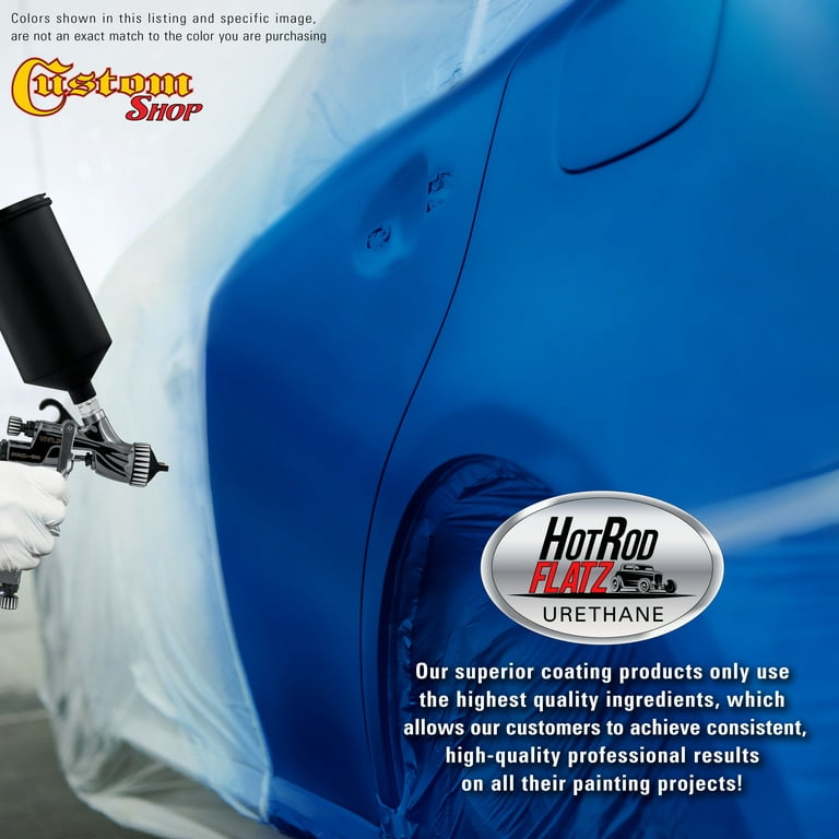 Burn Out Blue Metallic Acrylic Urethane Single Stage Car Auto Paint Complete Gallon Kit - Restoration Shop