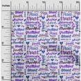 thumbnail image 2 of oneOone Georgette Viscose Medium Purple Fabric Text Sewing Craft Projects Fabric Prints By Yard 42 Inch Wide, 2 of 6