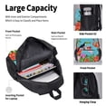 thumbnail image 4 of Disketp Tropical Jungle Flamingo Mochila Estampada de Gran Capacidad con Lonchera y Estuche, Set de 3 Piezas para Estudiantes, 4 of 7