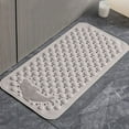 thumbnail image 4 of Tainini Bath Tub Shower Mat 17*29.5 Inch Non-Slip and Extra Large, Bathtub Mat with Suction Cups, Machine Washable Bathroom Mats with Drain Holes(Khaki), 4 of 9