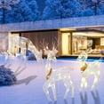 thumbnail image 5 of EWASWON Christmas 3-Piece Lighted Christmas Reindeer Set, Battery-Operated LED Outdoor Decorations, Weather-Resistant Holiday Yard Ornaments, 5 of 7