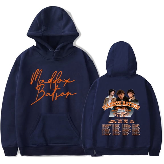 Maddox Batson merch Live Worldwide Tour Hooded Drawstring Pocket Sweatshirt Men/women music fans Pullover