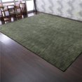 thumbnail image 1 of Glitzy Rugs UBSL00111L0013A4 4 x 6 ft. UBSL00111 Hand Knotted Gabbeh Wool Solid Area Rug, Green, 1 of 1