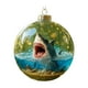 thumbnail image 3 of Seyotauo 2D Shark Acrylic Christmas Ornament - Festive Clear Ball Hanging Decoration for Christmas Tree Decor, Indoor/Outdoor Christmas Decorations, Ideal Holiday Gift & Christmas Ornaments, 3 of 4
