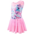 thumbnail image 6 of WIBACKER 3-12Y Sleeveless Gymnastics Ballet Leotard with Skirt for Girls Sequin Mermaid Dance Dresses Yoga Sports, 6 of 12