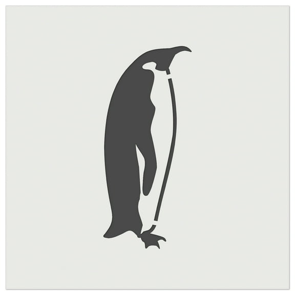 Emperor Penguin Profile DIY Cookie Wall Craft Stencil - 5.5 Inch