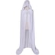 thumbnail image 3 of White150cm)Velvet Cloak Full Length Balaclava Halloween Fancy Cape Costumes, 3 of 5