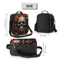 thumbnail image 2 of Disketp Vintage Butterfly Flower Skull Bolsa Térmica Estampada para Almuerzo, Lonchera para Hombres y Mujeres Adultos, 2 of 7