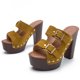 thumbnail image 1 of Nuevas sandalias de mujer cómodas de tacón grueso con hebilla de boca de pez Wmkox8yii hfjk3596, 1 of 6