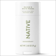Native Deodorant For Men, Aluminum Free, Solid Deodorant Stick, Balsam & White Woods, 2.65 oz