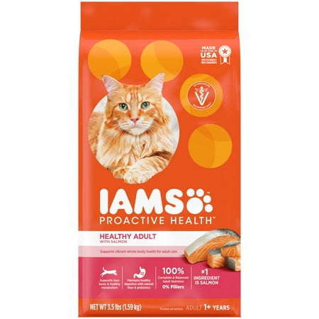 Iams Proactive Health Salmon Dry Cat Food, 3.5 Lb Bag
