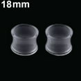 thumbnail image 7 of UDIYO 1Pair Silicone Flesh Tunnel Double Flared Saddle Ear Plug Gauge Unisex Piercing, 7 of 7