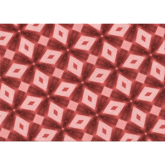 Ahgly Company Machine Washable Indoor Rectangle Transitional Pastel Red Pink Area Rugs, 5' x 8'