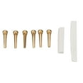 thumbnail image 3 of Bridge Pinswith Saddle Nut,Bridge Pins Saddle Nut Bone Saddle Nut Bridge Pins Guitar Bridge Saddle Nut Set Highly Recommended, 3 of 14