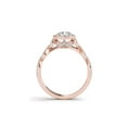 thumbnail image 3 of 1-1/4 Carat T.W. Diamond Criss-Cross Shank Single Halo 14kt Rose Gold Engagement Ring, 3 of 4