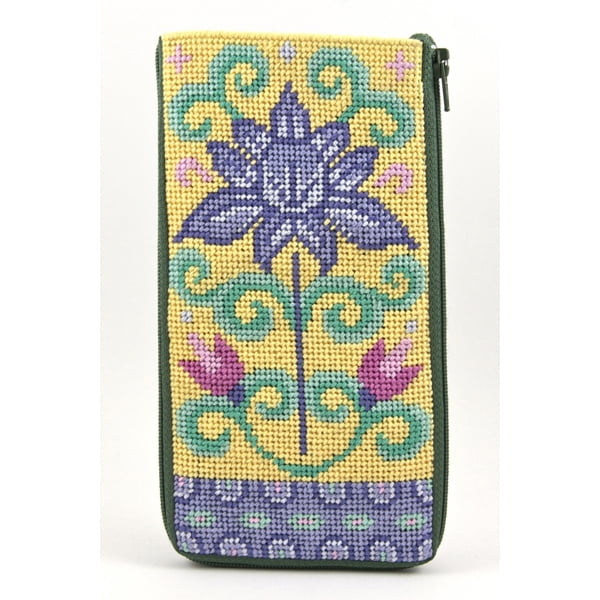 Stitch & Zip Needlepoint Eyeglass Case Kit - SZ458 Paisley Jacobean