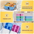thumbnail image 4 of Set de contenedores para aperitivos Canfanni de 3 y 4 compartimentos sin BPA x6, 4 of 7