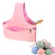 thumbnail image 1 of Herramientas de costura del hilo del organizador del almacenamiento del hilo de bolsa de asas que hace punto del viaje respetuoso del medio ambient Rosado Soledad Hilo de tejer Organizador de asas, 1 of 10