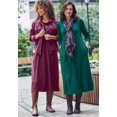 thumbnail image 5 of Woman Within Plus Size Petite Thermal Knit A-Line Dress, 5 of 6