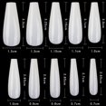 thumbnail image 4 of Uñas artificiales AM RONG MAGIC, 600 unidades, puntas para uñas en forma de ataúd, 4 of 9