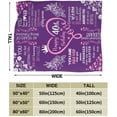 thumbnail image 4 of LHSHID Happy 60th Birthday Gifts Blanket for Women Her Wife Sister Mom Friends Grandmother Coworker Boss 60th Birthday Blankets Throw 60th Birthday Gift Ideas Gifts for 60th Birthday 50x60in, 4 of 6
