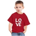 thumbnail image 2 of Penkiiy Mode Mignon pour Tout-Petits Garçons Filles Col Rond Imprimé Manches Courtes 4-5 Ans Rouge, 2 of 6