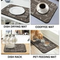 thumbnail image 4 of Premium Rubber-Backed Coffee Mat (19.5x12in) - Super Absorbent Diatom Mud Mat, Perfectly Designed for Coffee Makers & Espresso Machines, Coffee Drying Mat Keeping Countertops Immaculate, 4 of 7