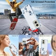 thumbnail image 4 of for Motorola Moto G Stylus 5G 2024 Case Clear Glitter Shiny Motorola Moto G Stylus 5G 2024 Phone Case Silicone Soft Floral Shockproof Cover Pink Slim for Women (Silver-Blue), 4 of 14