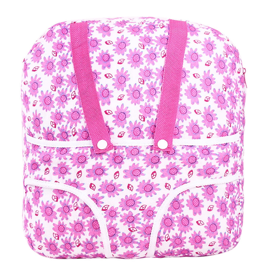 Doll Travel Backpack Fashion Flower Doll Travel Bag Doll Carrier for 18