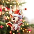 thumbnail image 2 of 1 adorno navideño para árbol de Navidad, acrílico, colgante para árbol de Navidad, fiestas, coche, decoración del hogar., 2 of 6