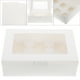 thumbnail image 4 of FELTECHELECTR 20 cajas de almacenamiento para pasteles de seis rejillas, caja para pasteles, caja para postres, contenedor de papel para pasteles, 4 of 6