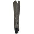 thumbnail image 4 of Journee Womens Carver Wide Calf Stacked Heel Knee High Boots, 4 of 10