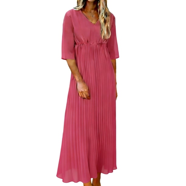 Vestido de Manga de Ruffle Polka Dot de la Mujer de la Gasa de Manga Corta Fluido Casual Verano Mini