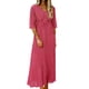 thumbnail image 1 of Vestido de Manga de Ruffle Polka Dot de la Mujer de la Gasa de Manga Corta Fluido Casual Verano Mini, 1 of 7