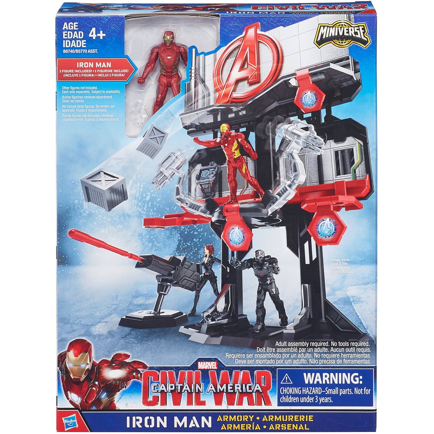 Captain America Marvel: Civil War: Iron Man Armory Action Figure Set, Ages 4 and up - image 2 of 7