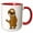 Red/White, variant on 3drose, Funny Cute Funky Hip Sloth Cartoon, 15oz Mug