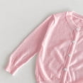 thumbnail image 5 of hengsof Girls Cotton Knit Cardigan Coat for 1-9 Years Old Sun Protection Long Sleeve Open Front Jacket Lightweight Comfortable, 5 of 7