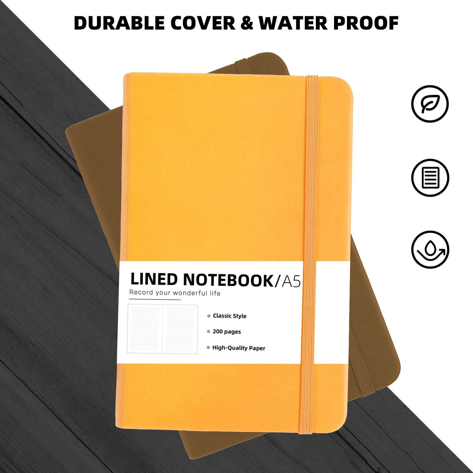 10 Packs A5 Hardcover Journal Notebooks 8.5 X5.8 In  Lined Journals Bulk For Writing 200 Pages/100sheets 10 Colors Classic Ruled Notebook Work/travel/college/note Taking (10packs 10 Colors)