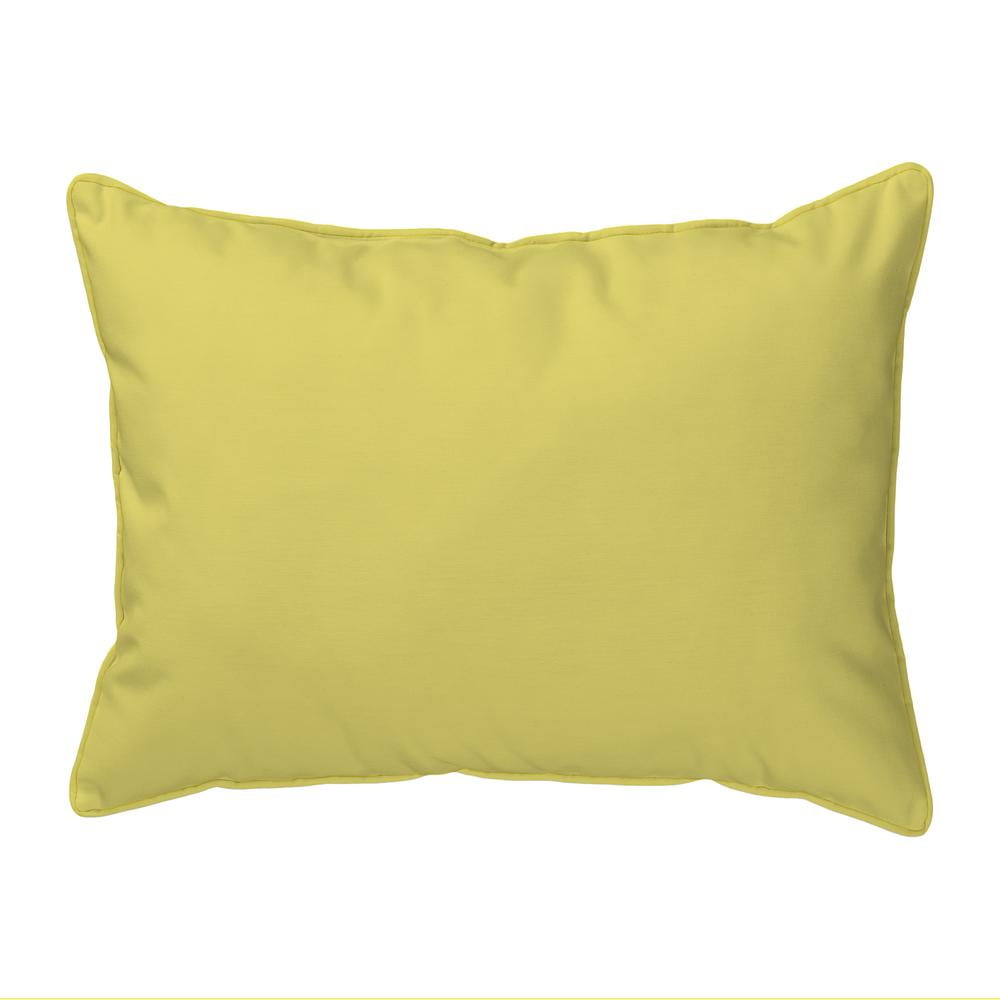 Betsy Drake SN833 11 x 14 in. Yellow Sea Turtle Small Outdoor Pillow
