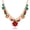 Gold #2, variant on Christmas Necklace X-Mas Jingle Bell Necklaces Present Bow Pendant Necklace Gifts for Women Fashion Holiday Themed Neck Jewelry