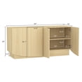 thumbnail image 3 of Ardea Buffet Contemporain de 60 Pouces en Chêne Naturel (4 Portes), 3 of 10